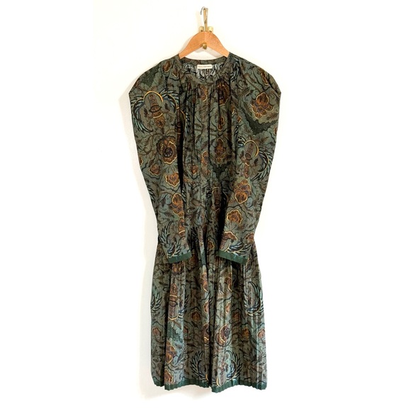 NWOT Ulla Johnson Midi Long-Sleeve Floral Anoush Cotton Dress - Picture 2 of 6
